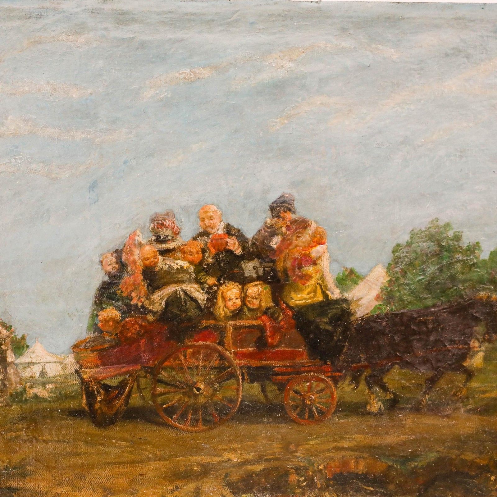 Continental School 19th Century Oil The More The Merrier photo Art