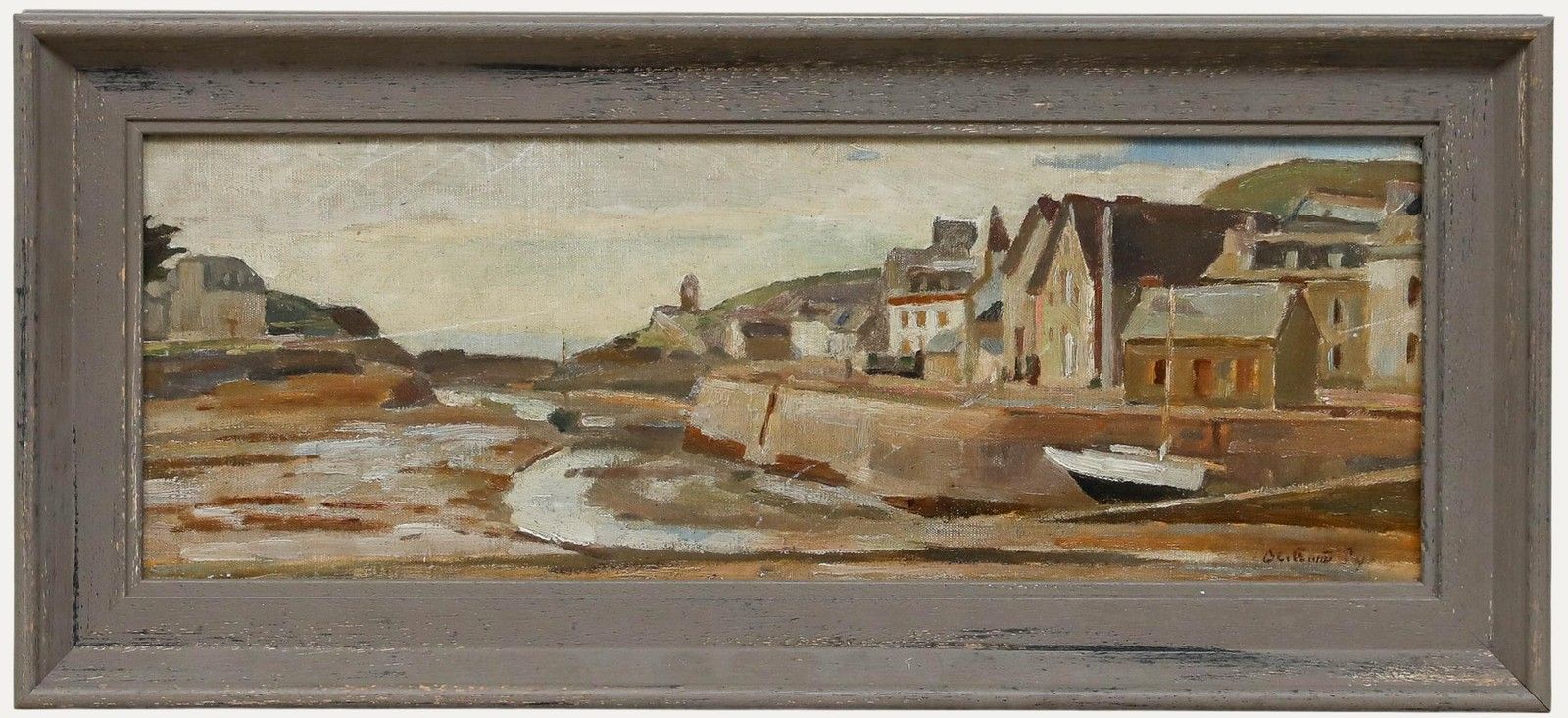 Bertrand Py (1895 1973) Mid 20th Century Oil, Low Tide