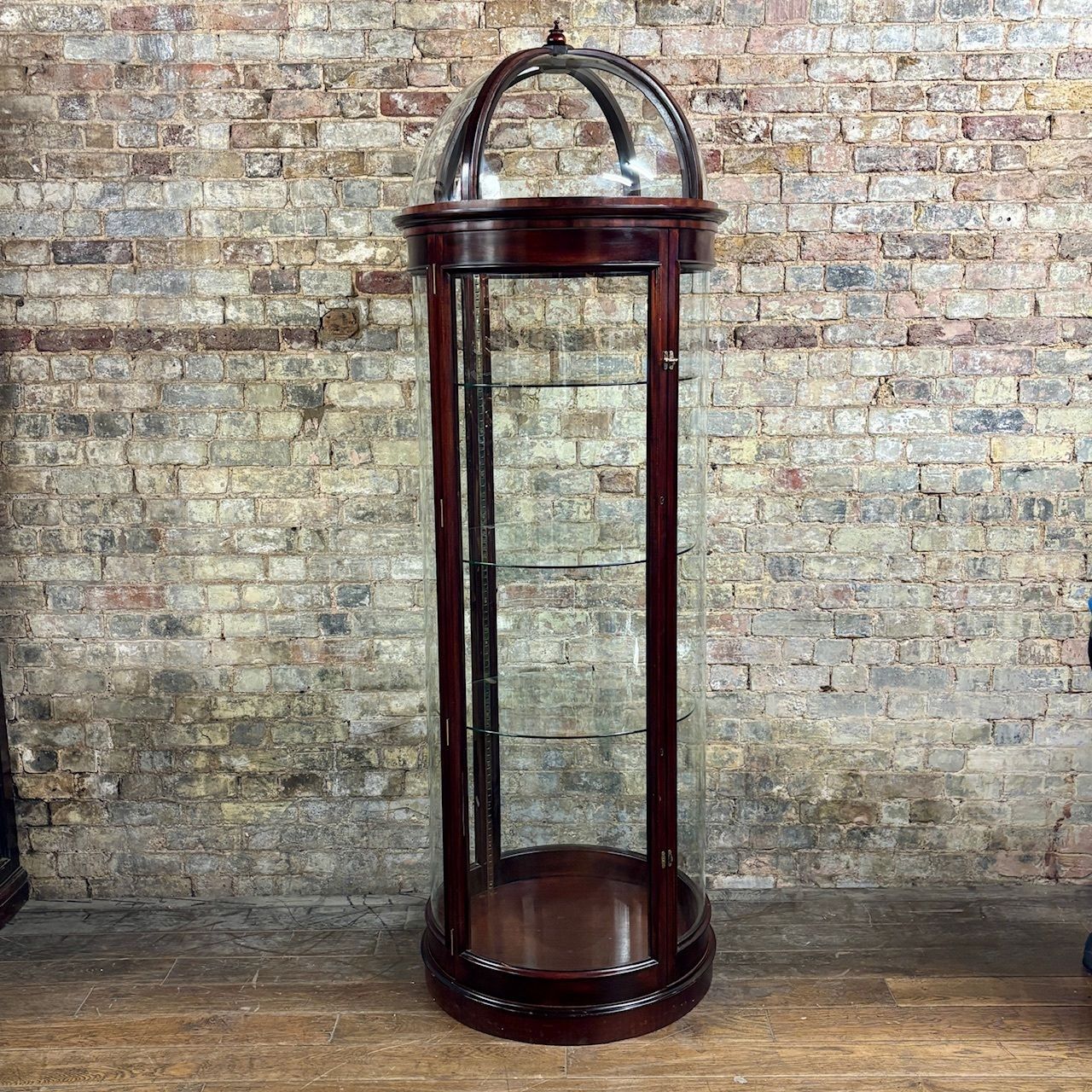 Edwardian Style Mahogany Domed Display Cabinet
