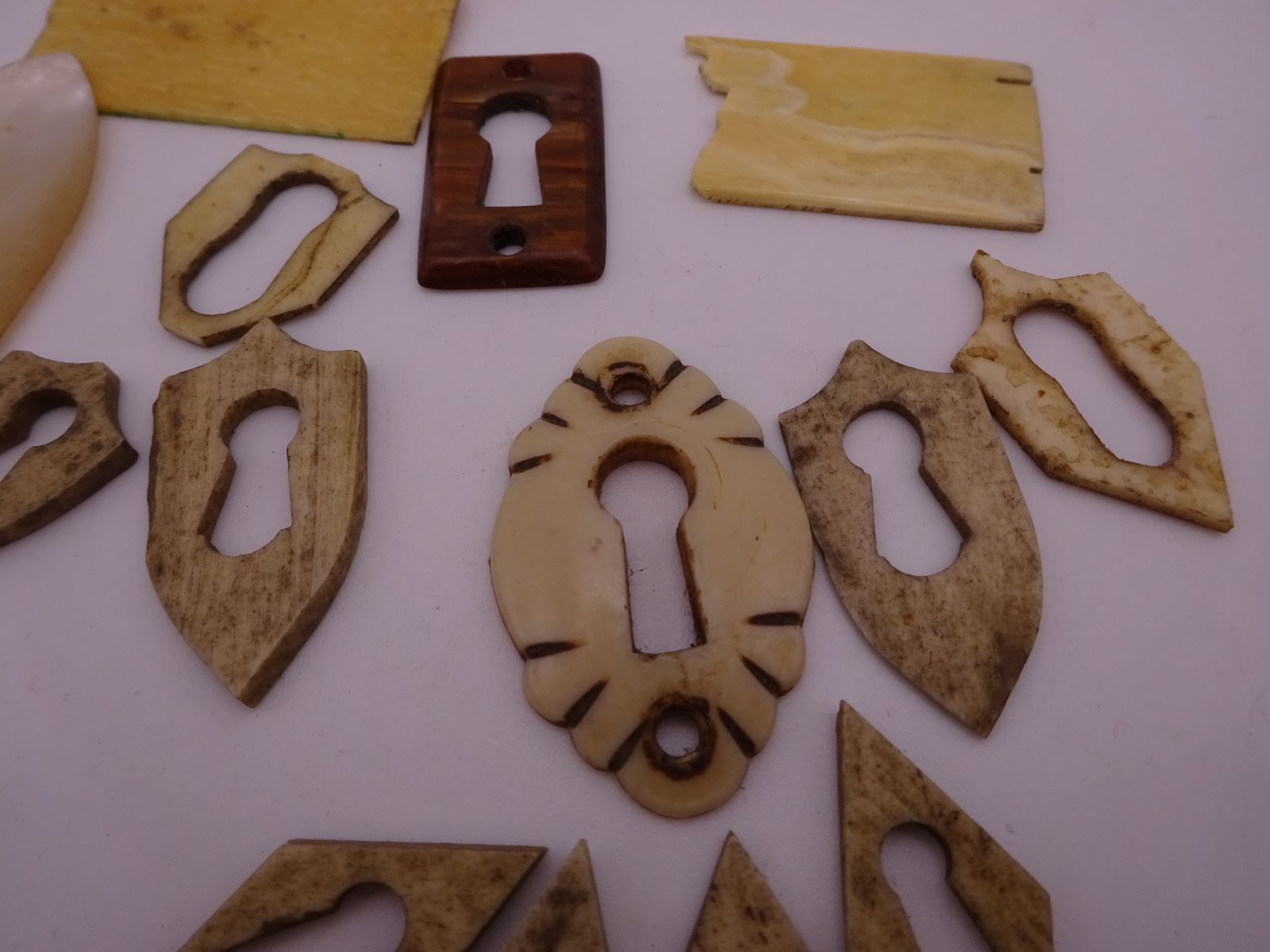 Collection Of Antique Natural Escutcheons For Furniture Restoration photo 120.0