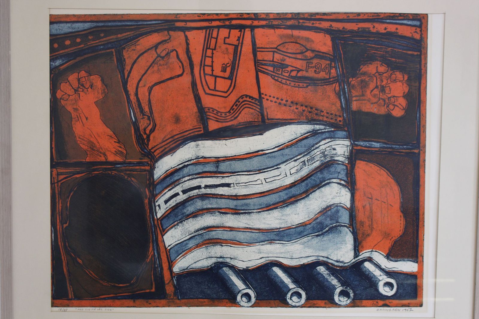 Hans Hamngren Lithograph From 1967 No 18 Of 35 photo buy