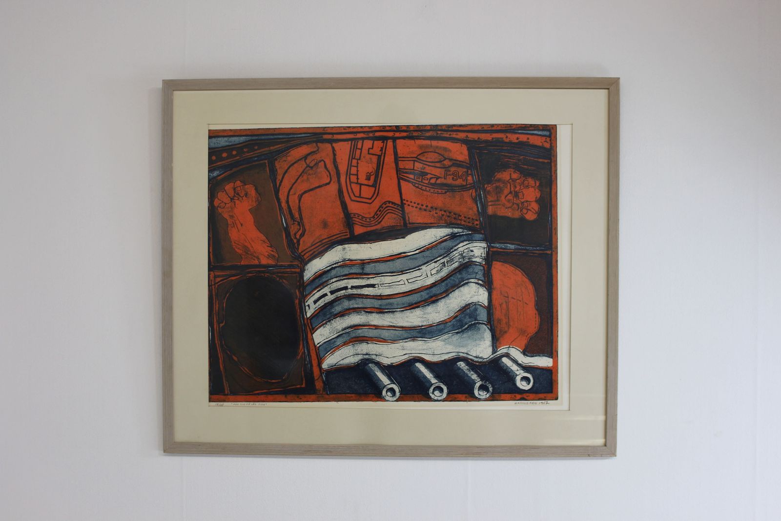 Hans Hamngren Lithograph From 1967 No 18 Of 35