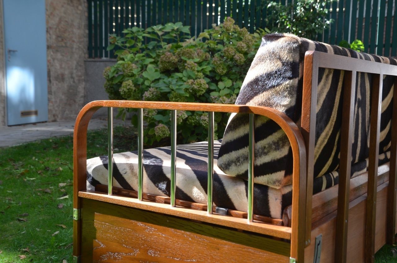 Daybed H 215 By Jindrich Halabala For Up Zavody, 1930s photo vinterior