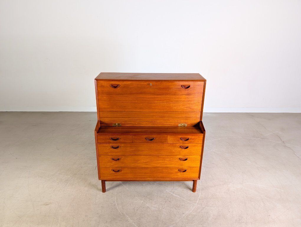 Peter Hvidt Orla Mølgaard Nielsen Secretary Midcentury Søborg Teak photo furniture