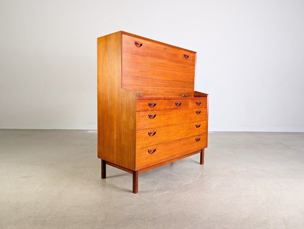 Peter Hvidt Orla Mølgaard Nielsen Secretary Midcentury Søborg Teak photo Furniture