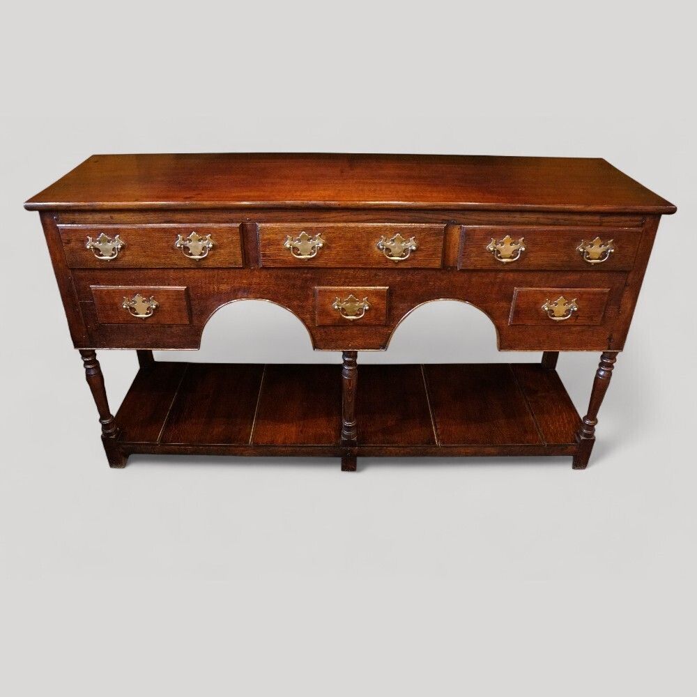 19th Century Oak Pot Board Dresser Base