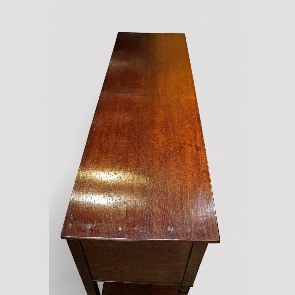 19th Century Oak Pot Board Dresser Base photo vintage