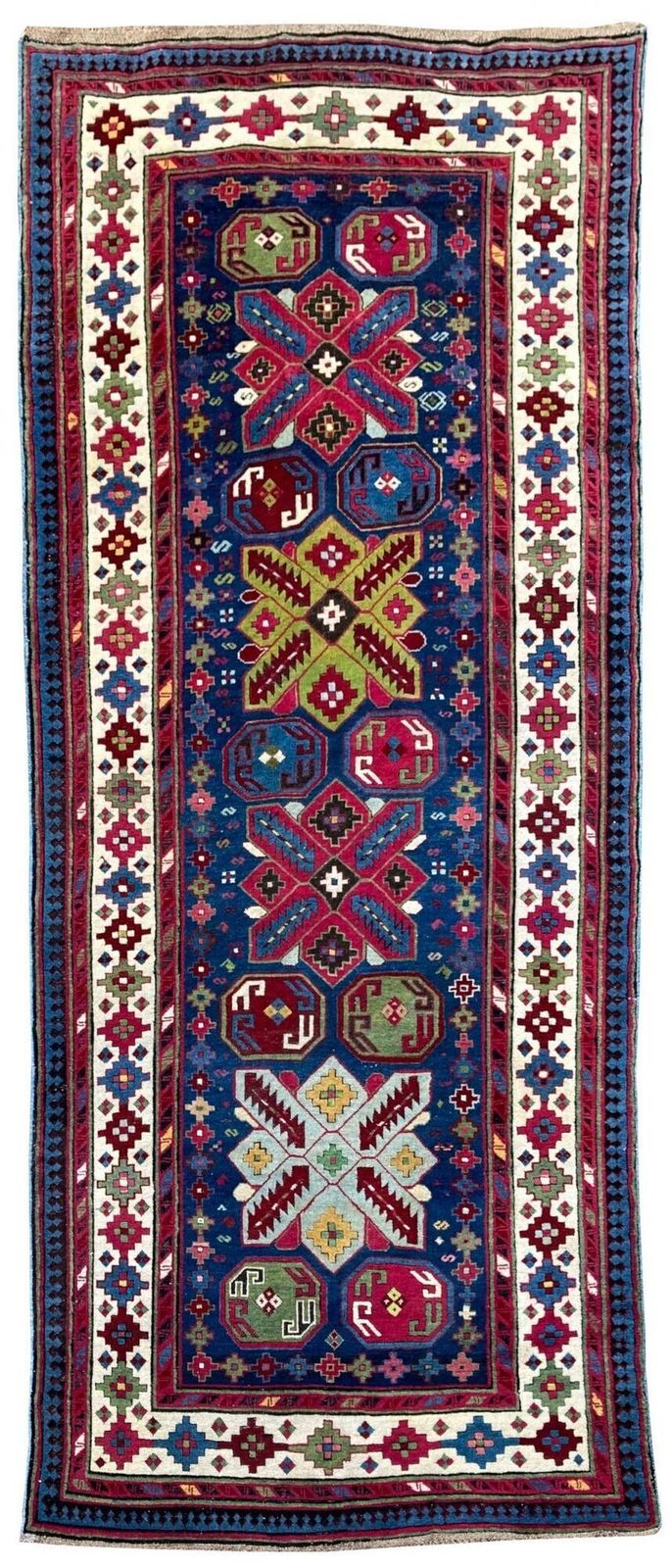 Antique Caucasian Talish Long Rug 2.97m X 1.22m