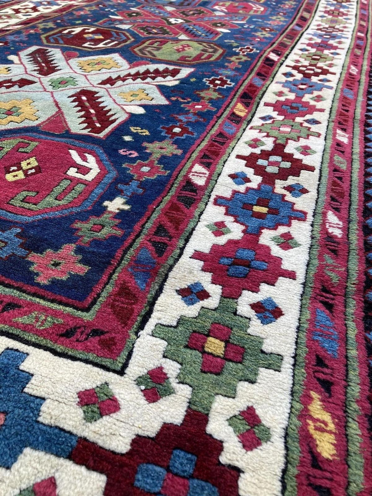 Antique Caucasian Talish Long Rug 2.97m X 1.22m photo vinterior