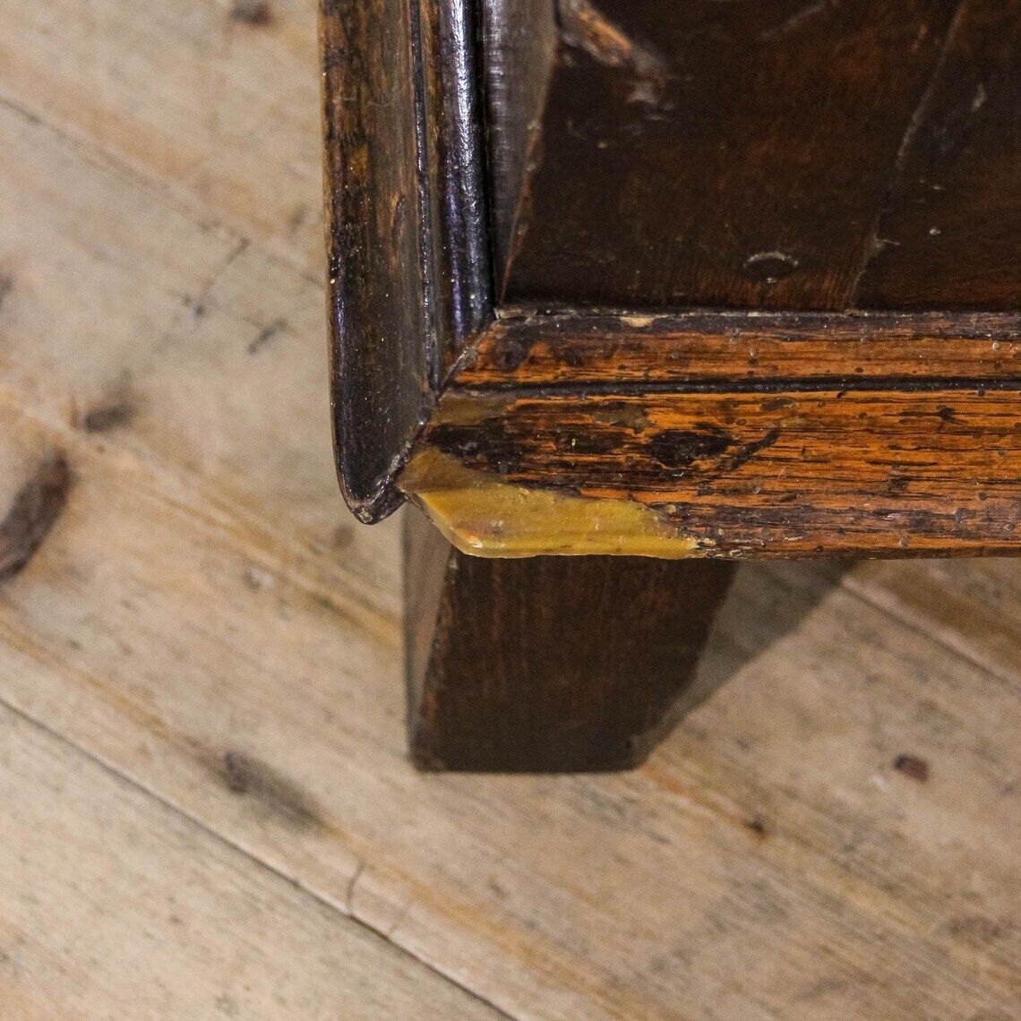 650.0 Antique 18th Century Welsh Oak Mule Chest  Blanket Box  Antique Storage Trunks And Chests  Storage Box photo