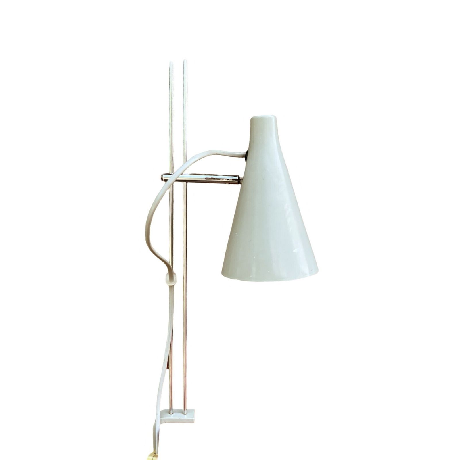 Grey Desk Lamp, Designed By J. Hurka, Lidokov, Czechoslovakia, 1960s photo for sale
