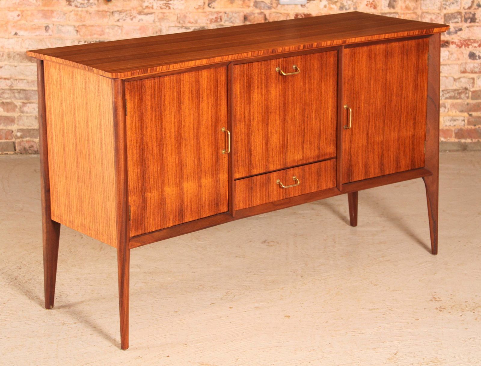 Mid Century Tola And Teak Sideboard By Everest, Circa 1960s photo for sale