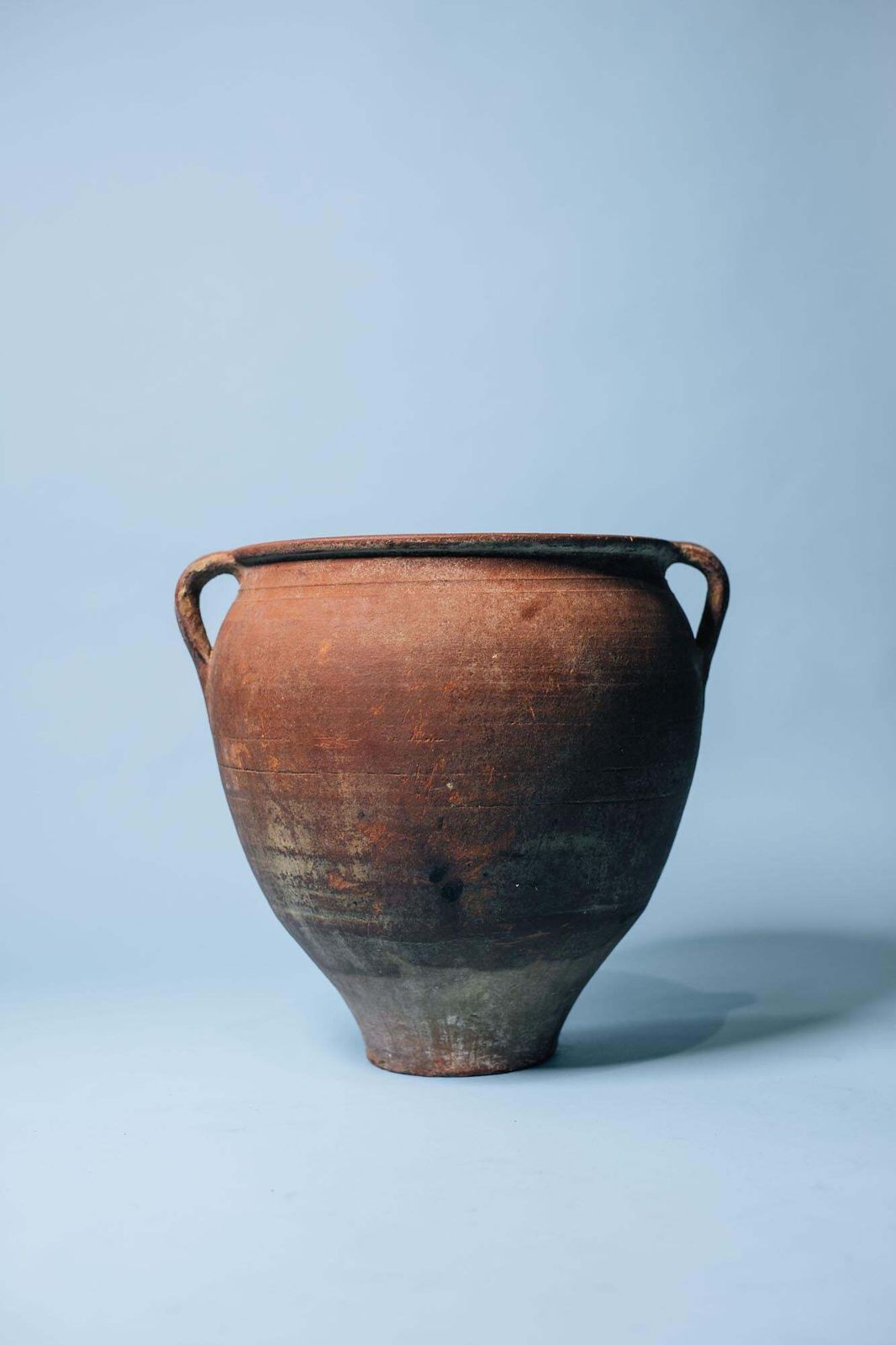 Red Clay Double Handled Pot, 1800s