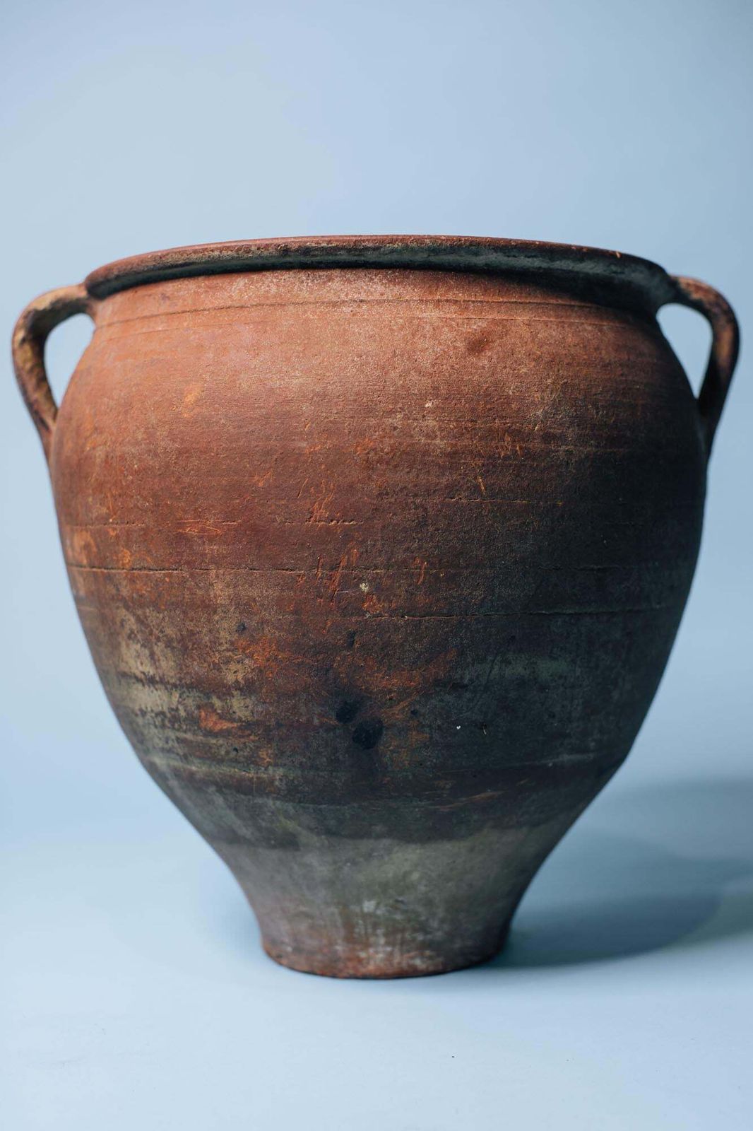 Red Clay Double Handled Pot, 1800s photo furniture