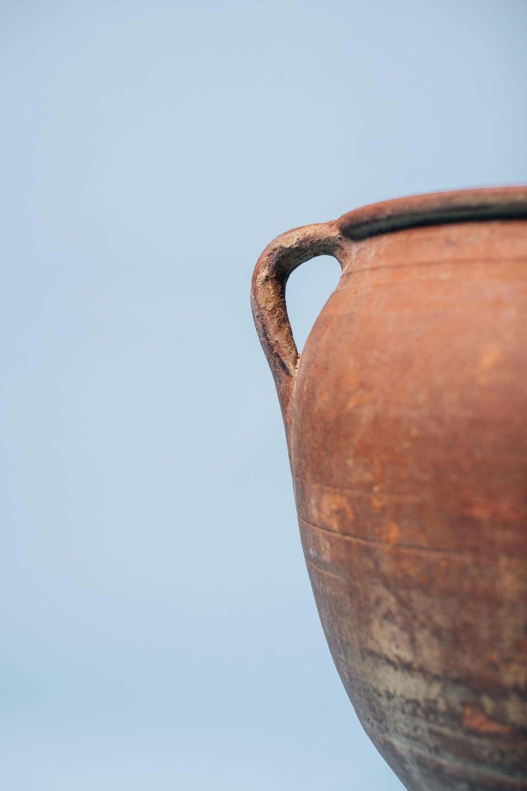 Red Clay Double Handled Pot, 1800s photo 595.0