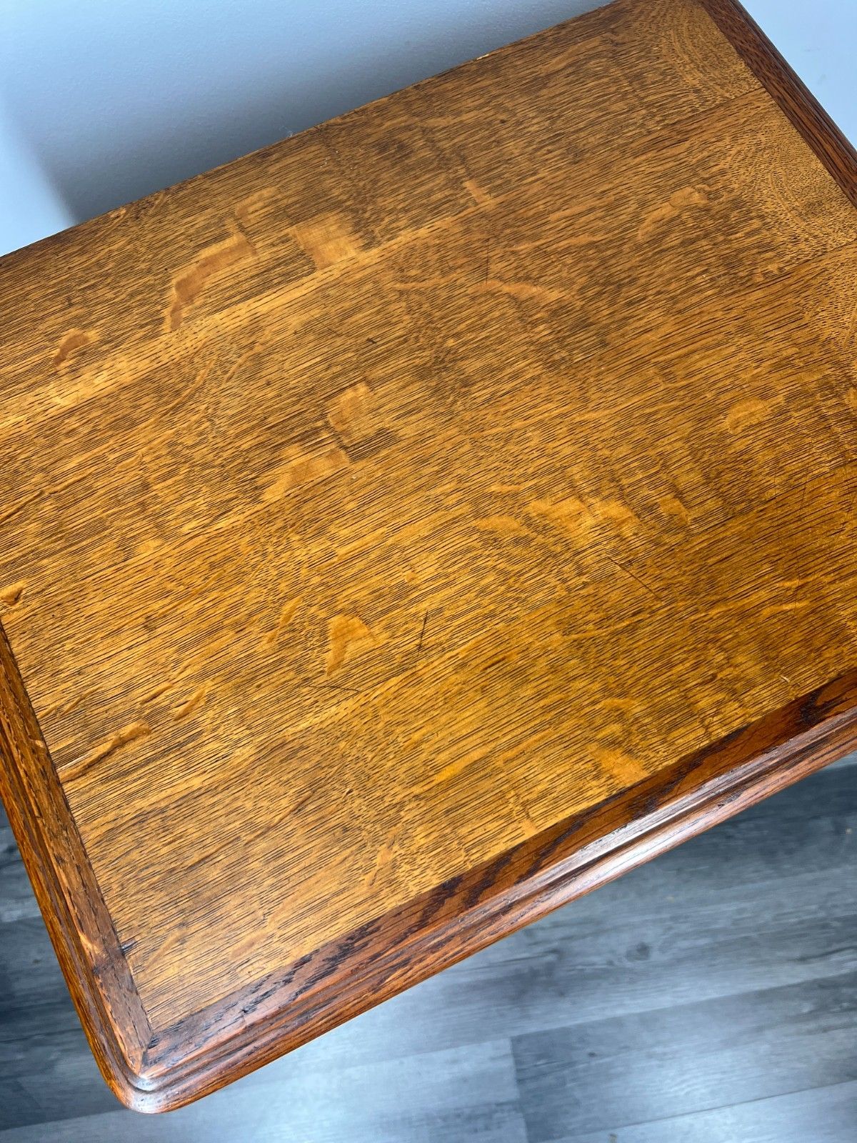 Furniture Pair Of  Bedside Tables Vintage French Louis Oak Nightstands Cabinets Lot 4272 photo