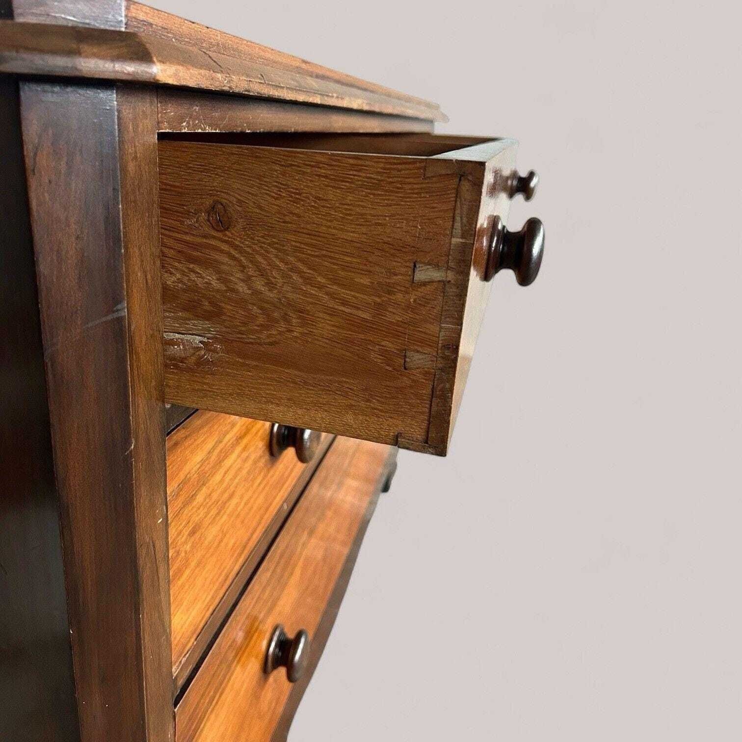 Antique Victorian Mahogany Chest Of Drawers photo vinterior