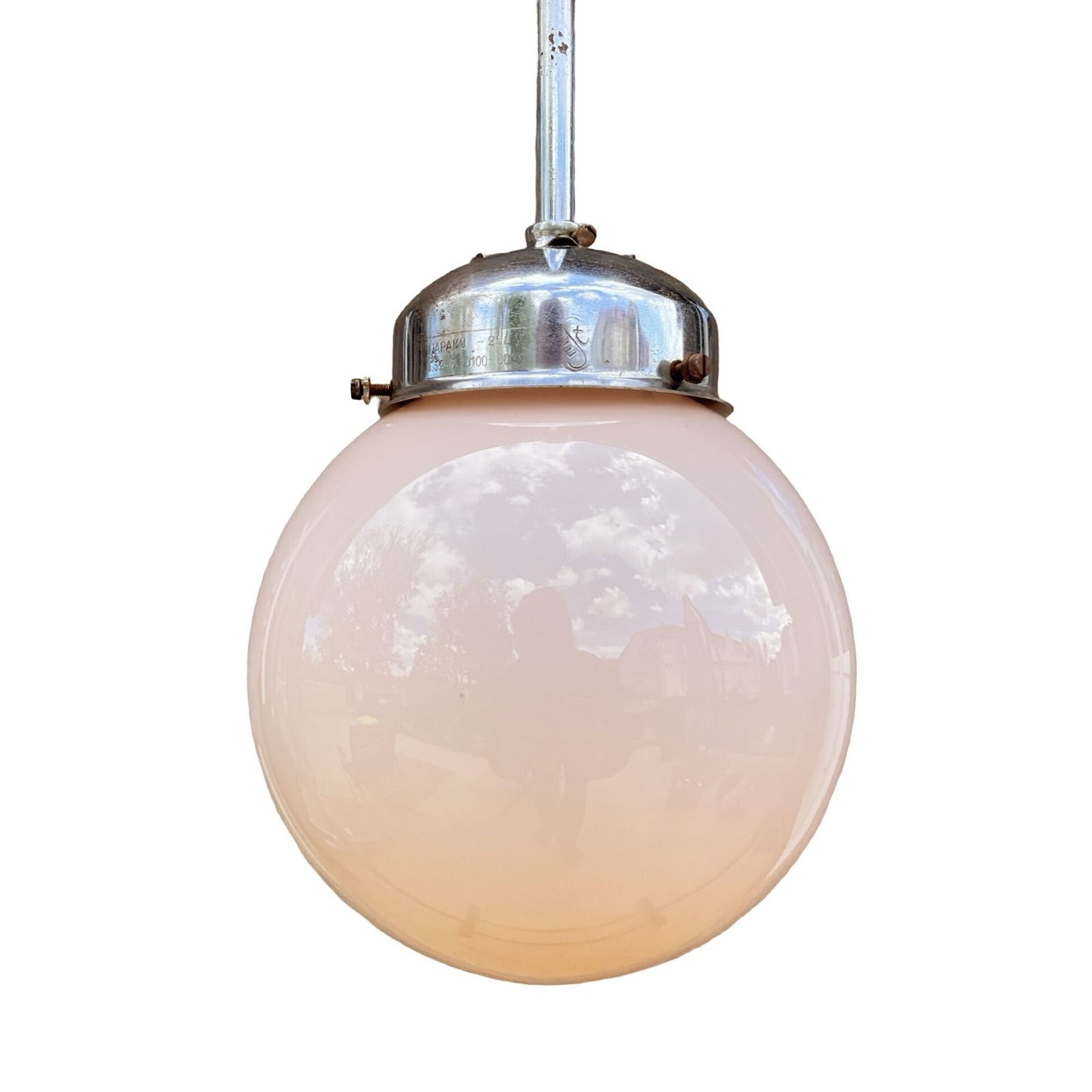 Art Deco Pendant Lamp, Napako, Czechoslovakia, 1940s. photo Lighting