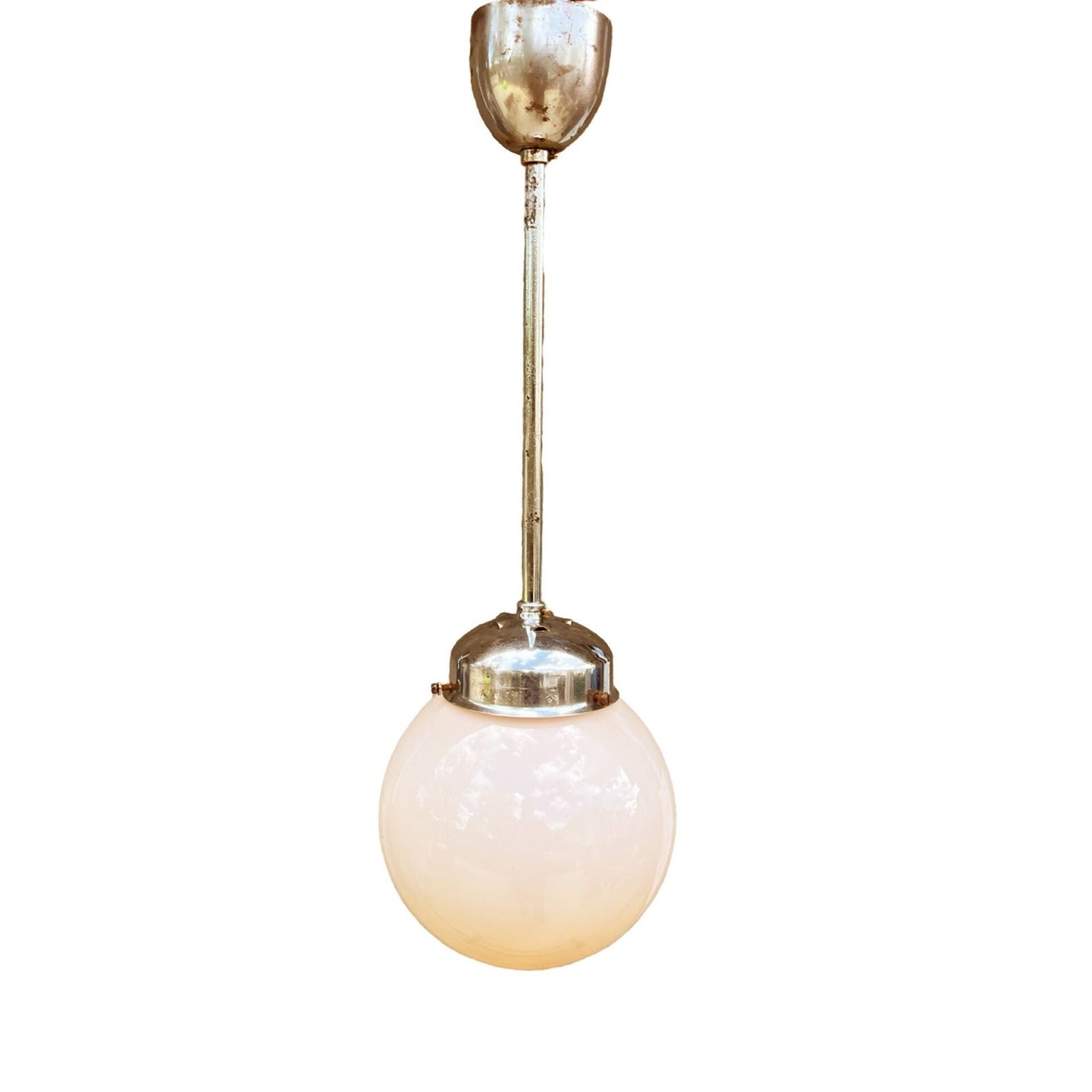Lighting Art Deco Pendant Lamp, Napako, Czechoslovakia, 1940s. photo