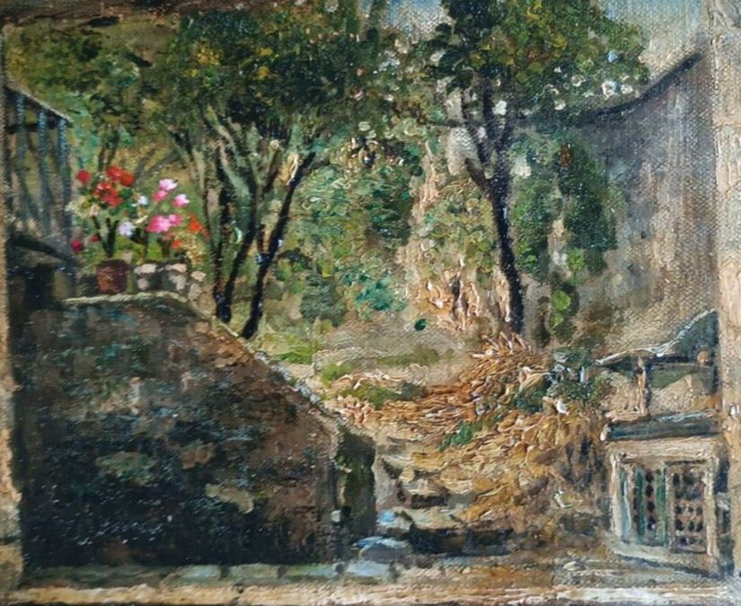 Ancient Painting Early 900s Italian School photo buy