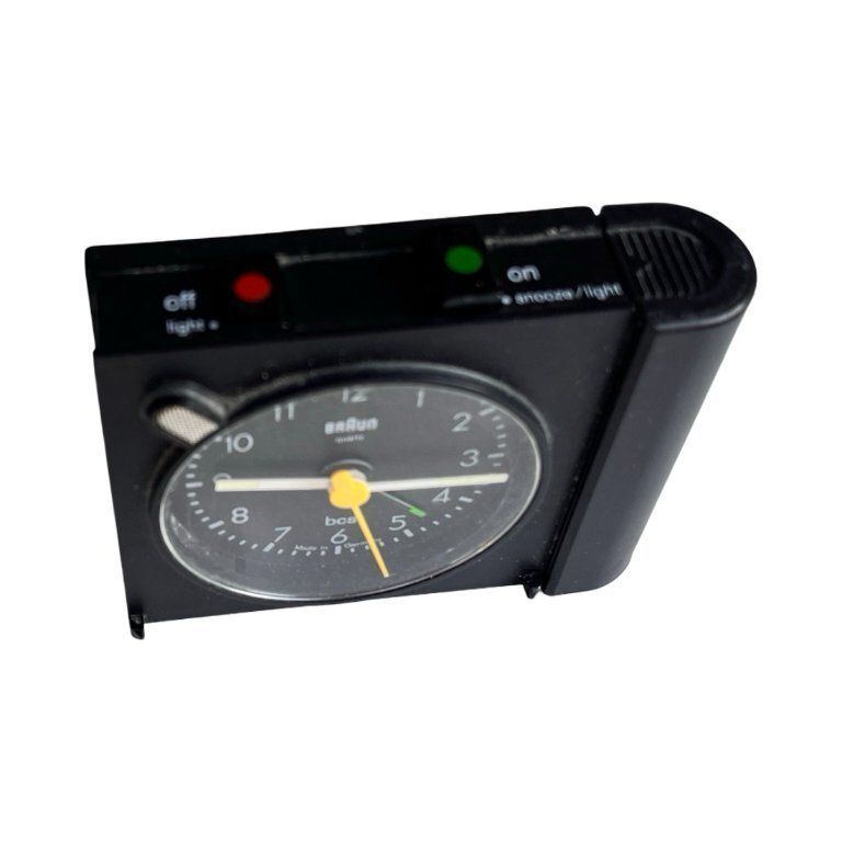 Braun Alarm Clock, Travel Clock, Designed By D. Rams, Germany, 1970s. photo vinterior