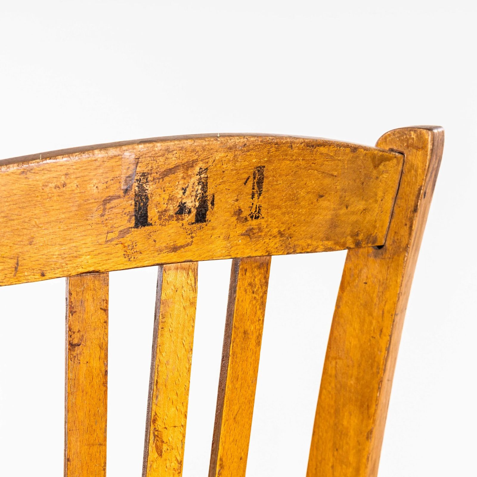 1930’s French Farmhouse Perforated Seat Dining Chairs – Set Of Eight photo buy