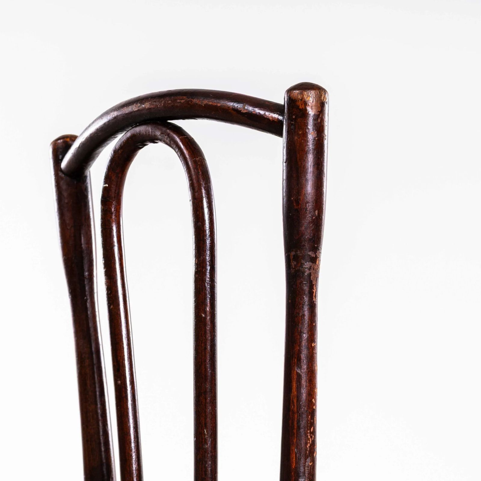 photo for sale 1940’s Rich Dark Fischel Bentwood Dining Chairs – Set Of Six