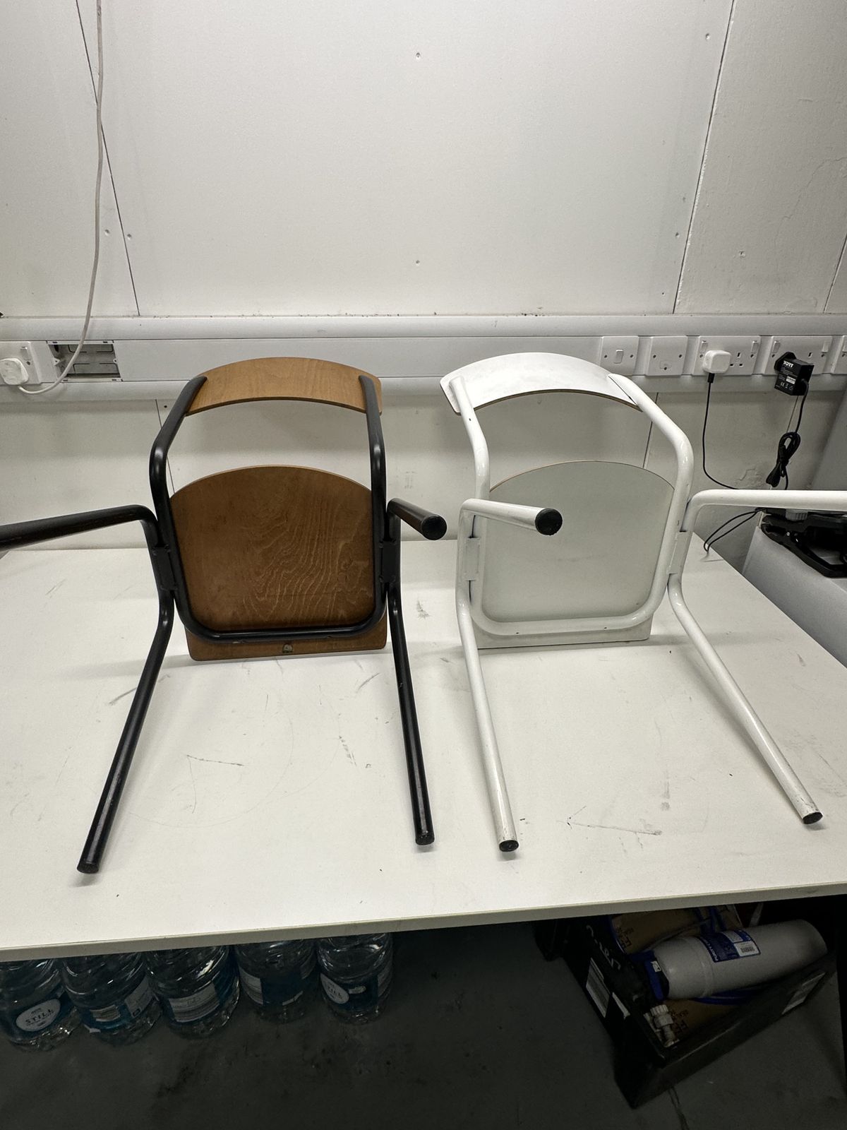 X2 Occasional Steel And Wood Chairs photo 50.0