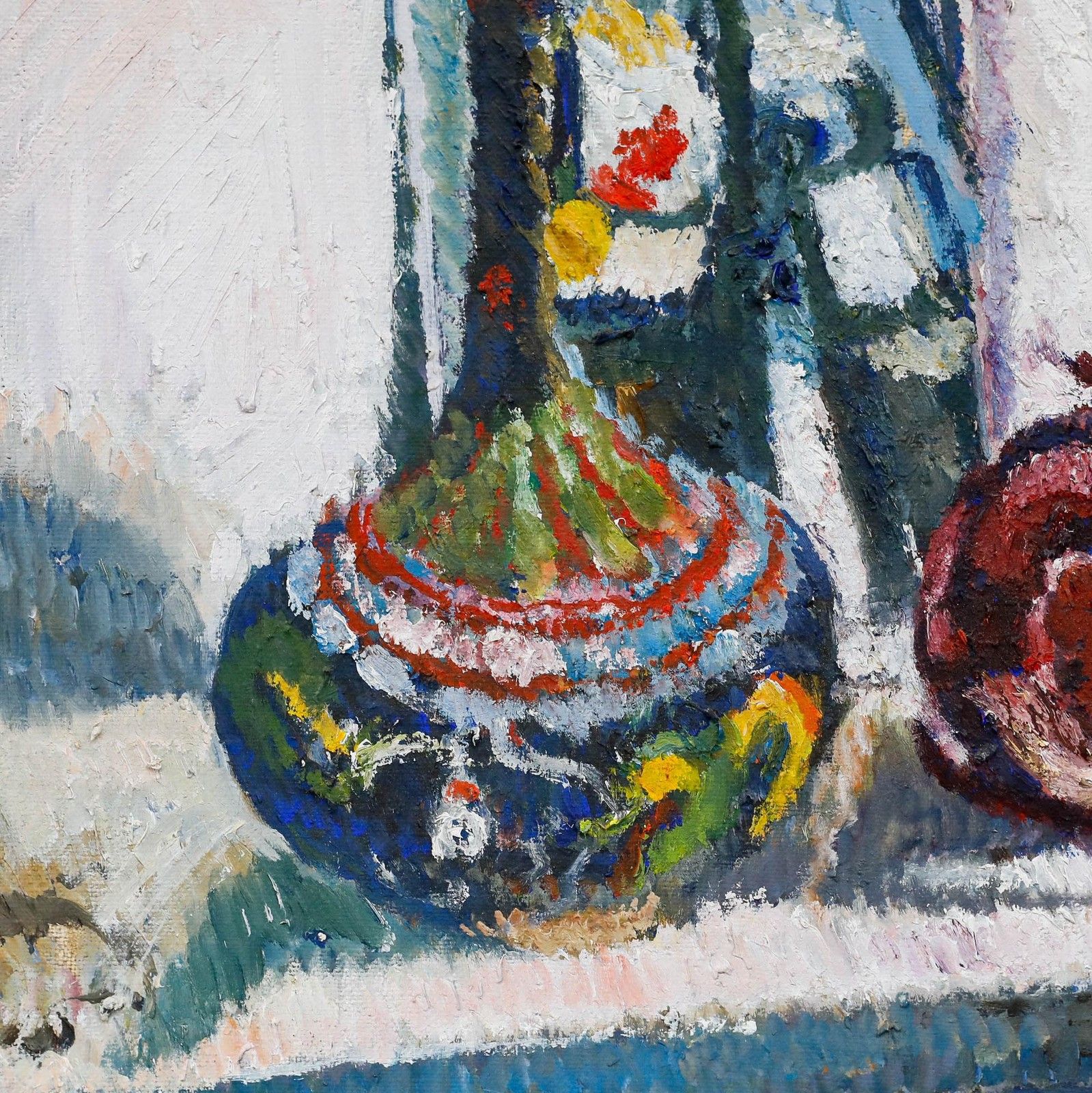 Mark Ford 20th Century Oil, Ceramic And Pomegranate photo Art