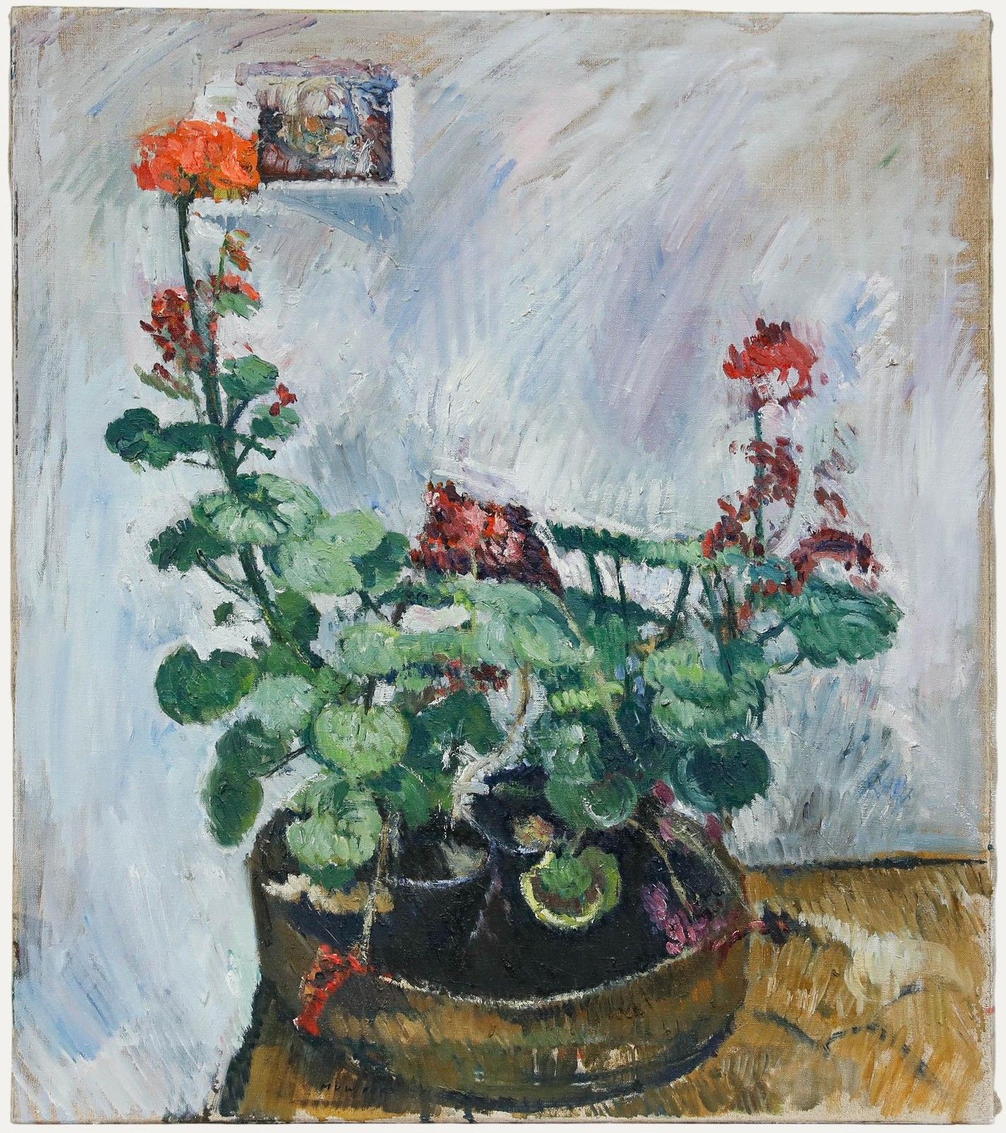 Mark Ford Contemporary Oil, Potted Flowers