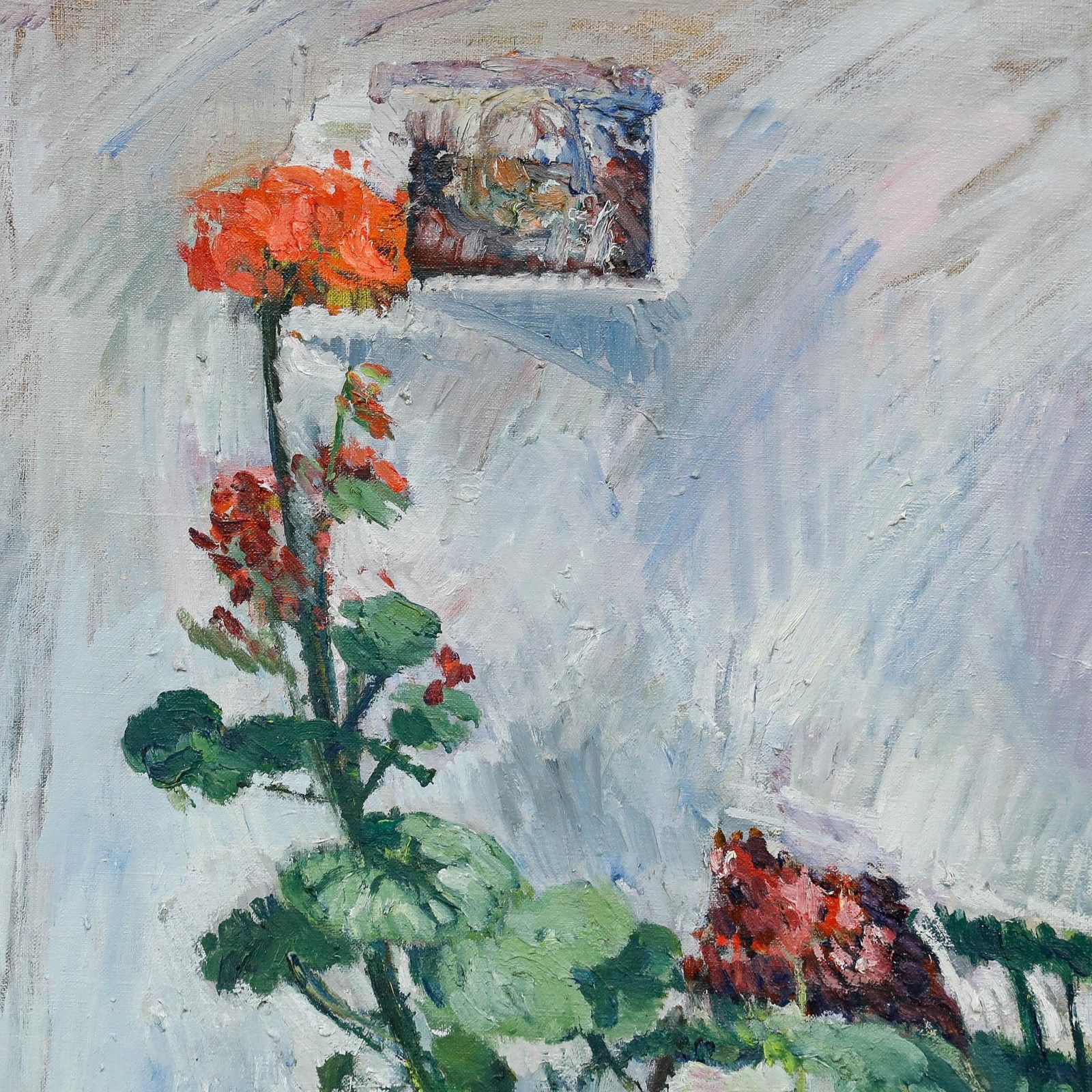 Mark Ford Contemporary Oil, Potted Flowers photo Art