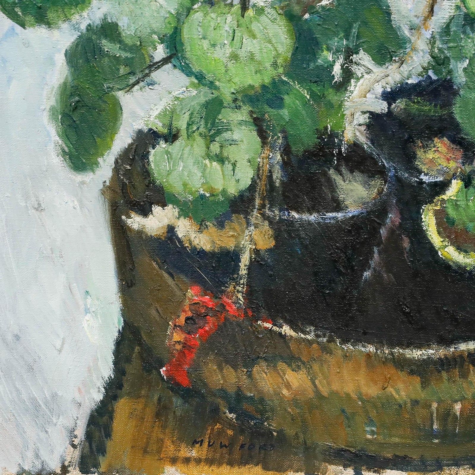 Mark Ford Contemporary Oil, Potted Flowers photo vinterior