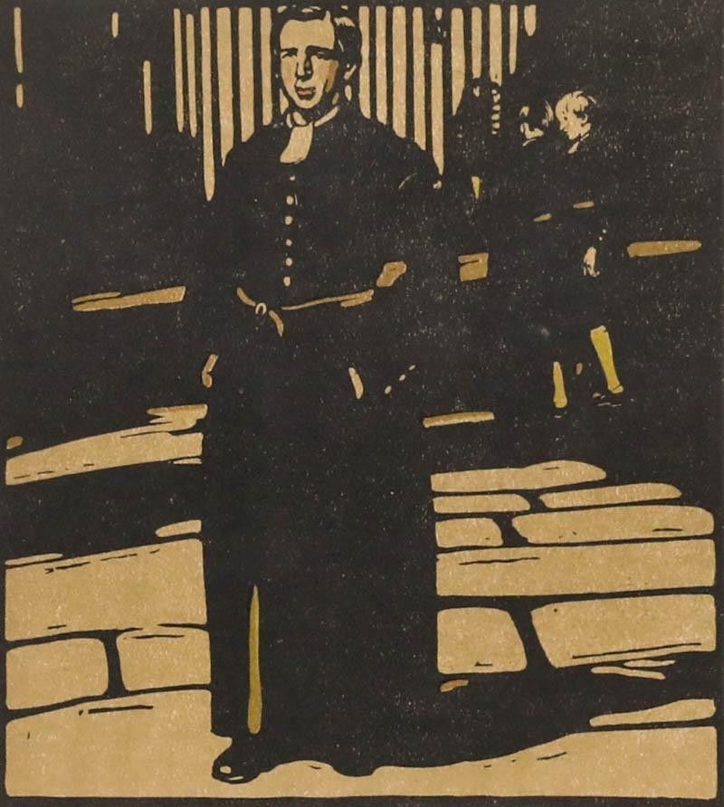 Sir William Nicholson (1872 1949) Early 20th Century Lithograph, Bluecoat Boy photo furniture