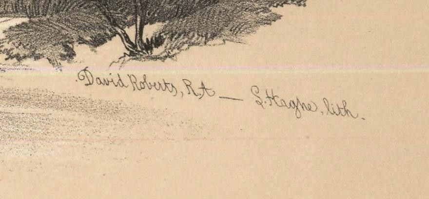 Louis Haghe After David Roberts 19th Century Lithograph, View Of Kalabshee photo 175.0