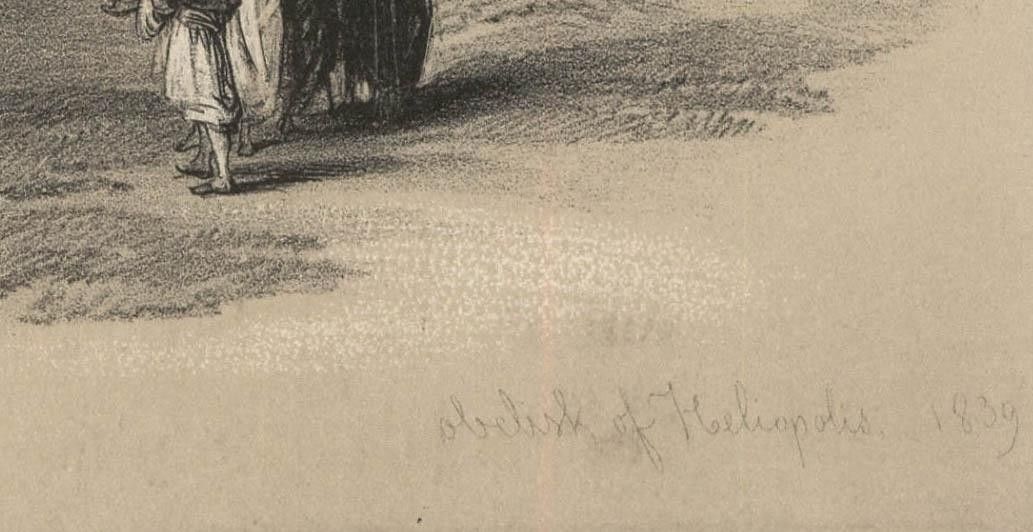 Louis Haghe After David Roberts 19th Century Lithograph, Obelisk Of Theodosius photo 175.0