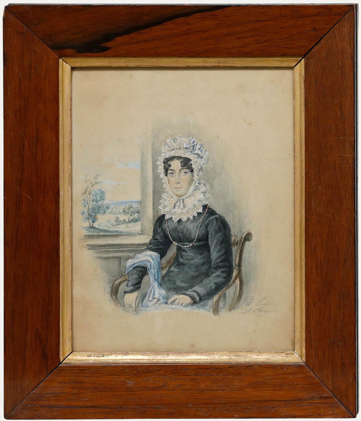 James Warren Childe (1778 1862) 1838 Watercolour, Portrait Of Harriet Brooke