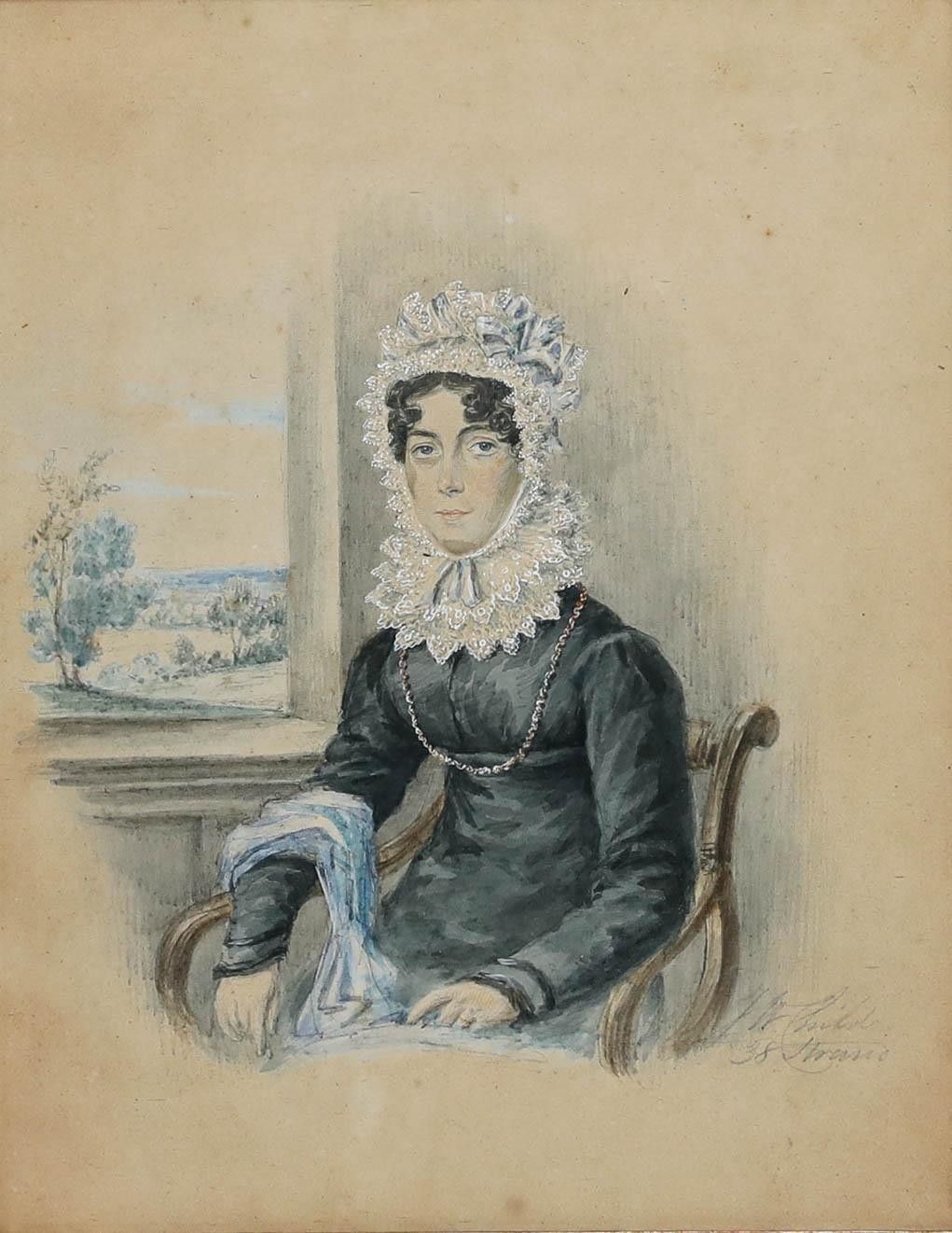 James Warren Childe (1778 1862) 1838 Watercolour, Portrait Of Harriet Brooke photo furniture