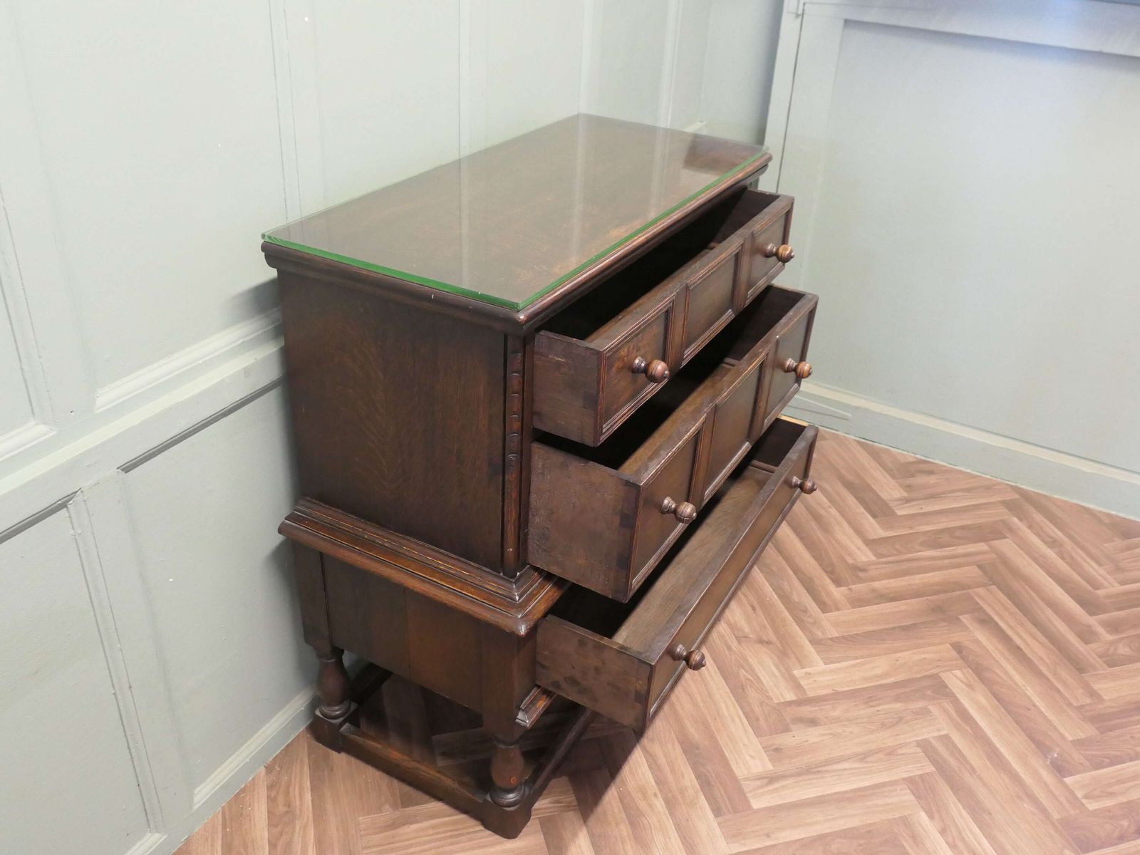 3 Drawer Oak Chest Of Drawers photo Furniture