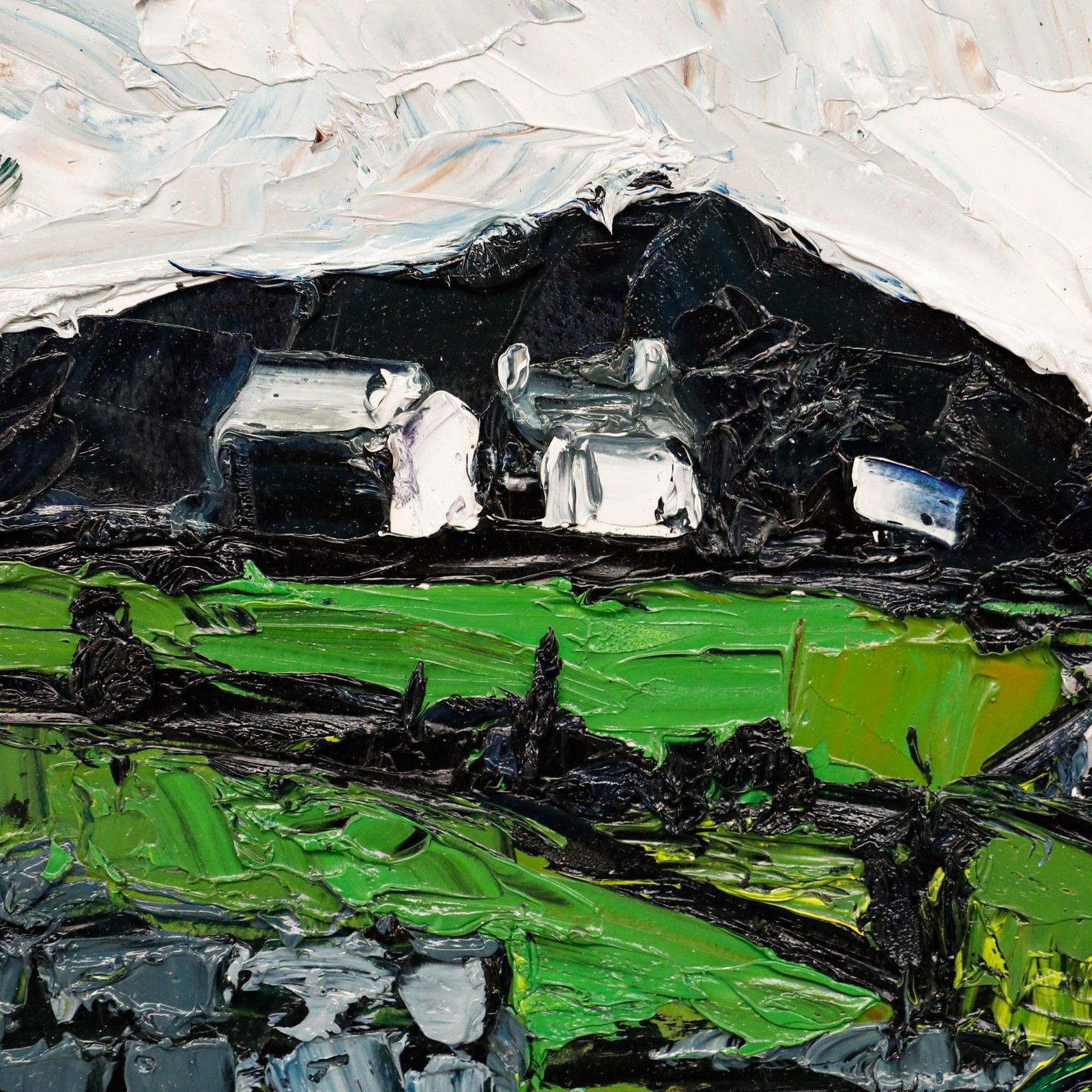 Daniel Nichols Contemporary Oil, View Of The Mountains photo Art
