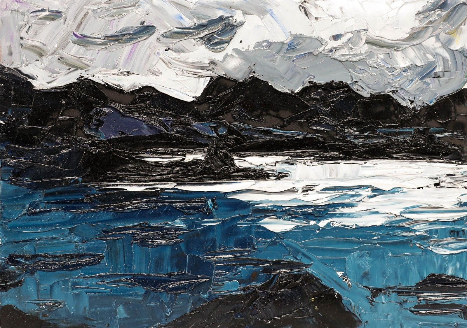 Daniel Nichols Contemporary Oil, Across The Sea photo furniture