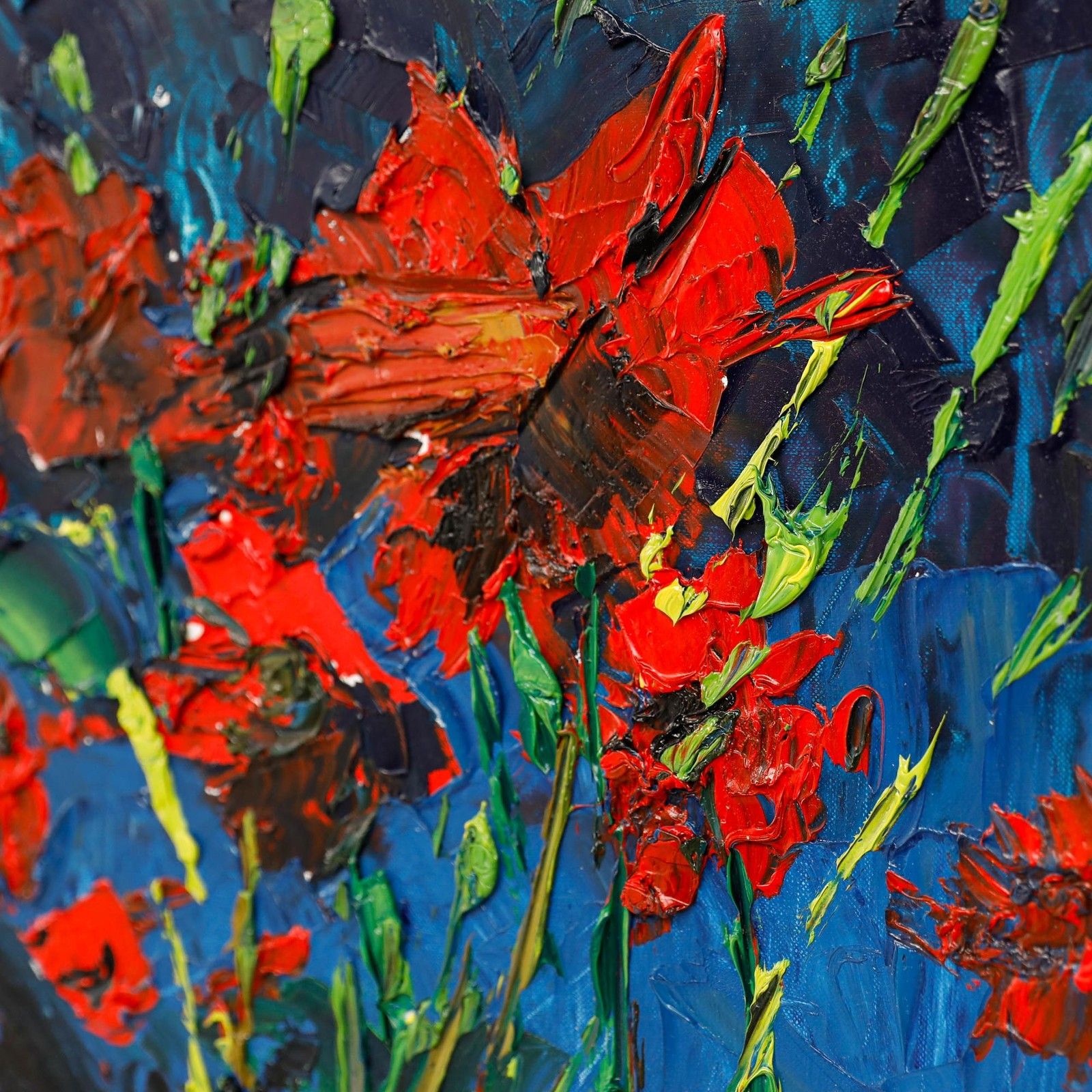 Daniel Nichols Contemporary Oil, Poppies photo Art