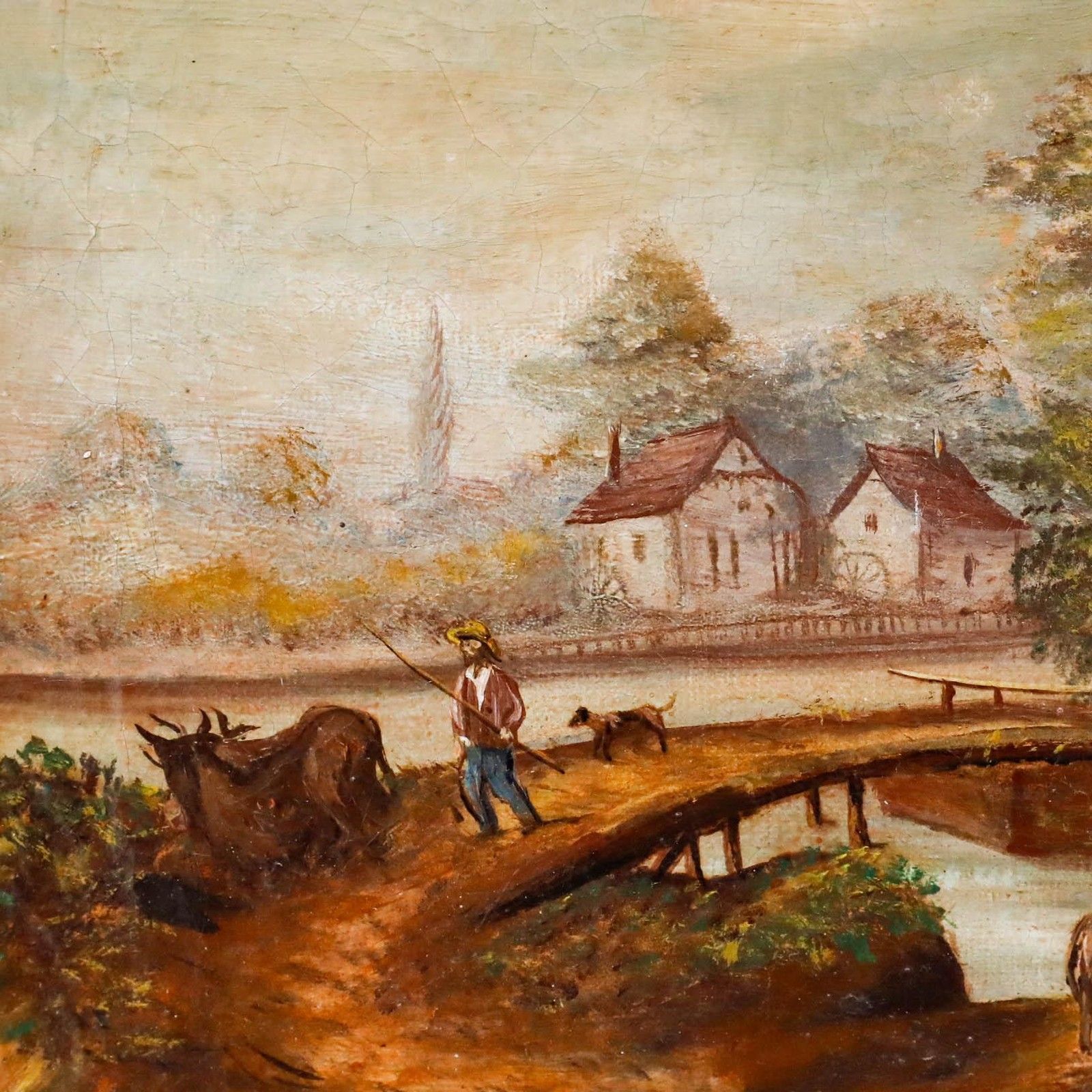 19th Century Oil Bridge To The Ruin photo Art