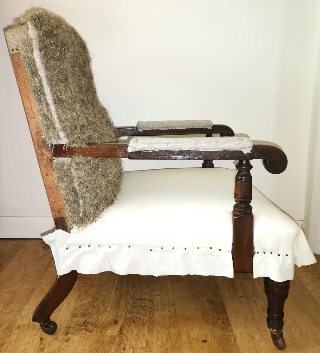 Victorian Upholstered Armchair / Easy Chair By Marsh, Jones & Cribb photo for sale