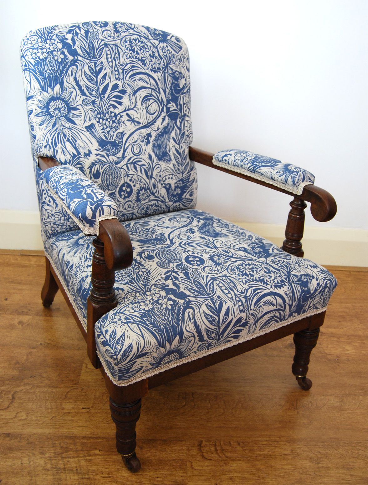 Victorian Upholstered Armchair / Easy Chair By Marsh, Jones & Cribb photo vinterior