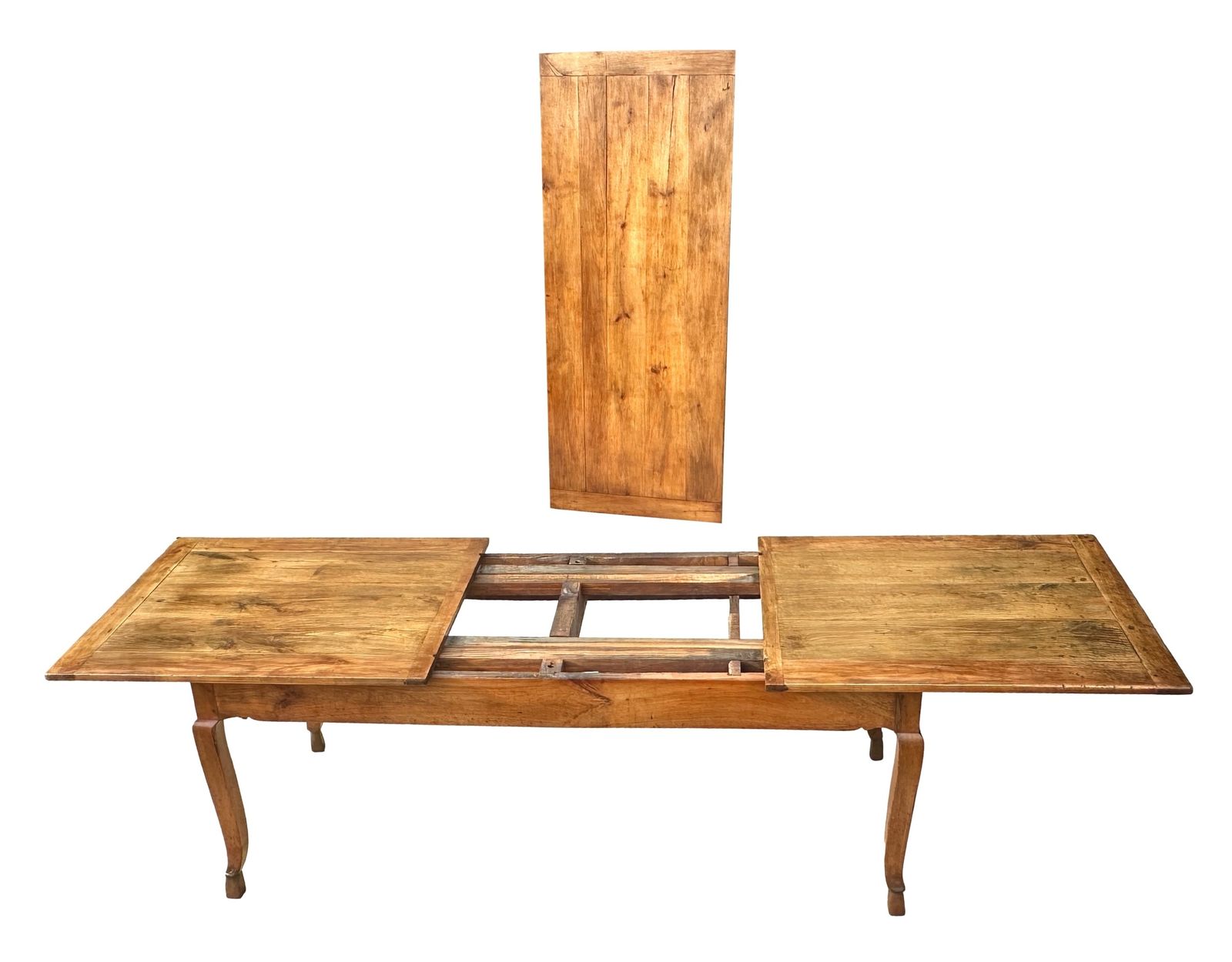 photo vinterior Large Early 19th Century Farmhouse Kitchen Extending Dining Table (France, Circa 1820)