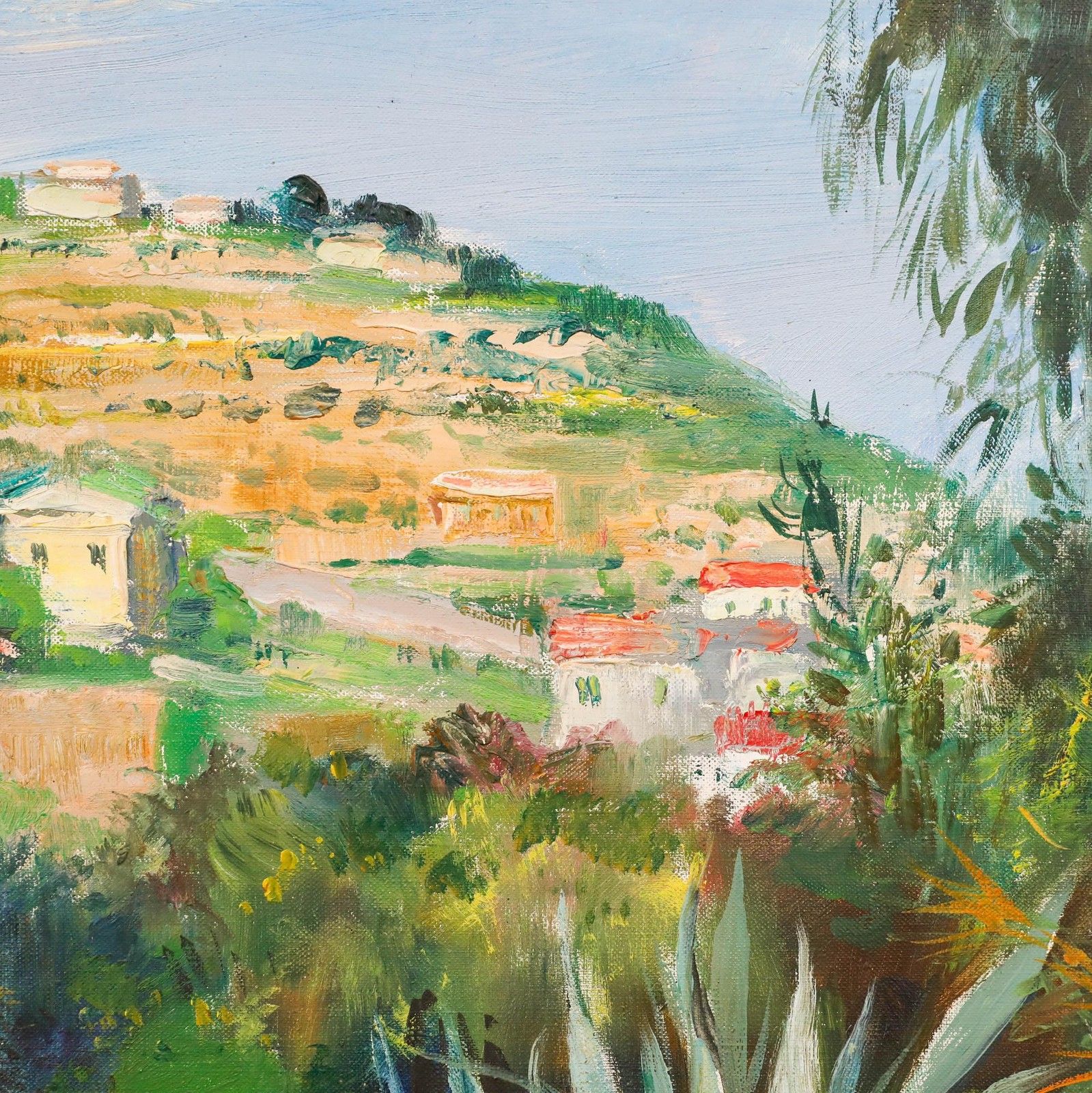 Andre Hofer (1890 1973) 1960 Oil, Agave Landscape photo Art