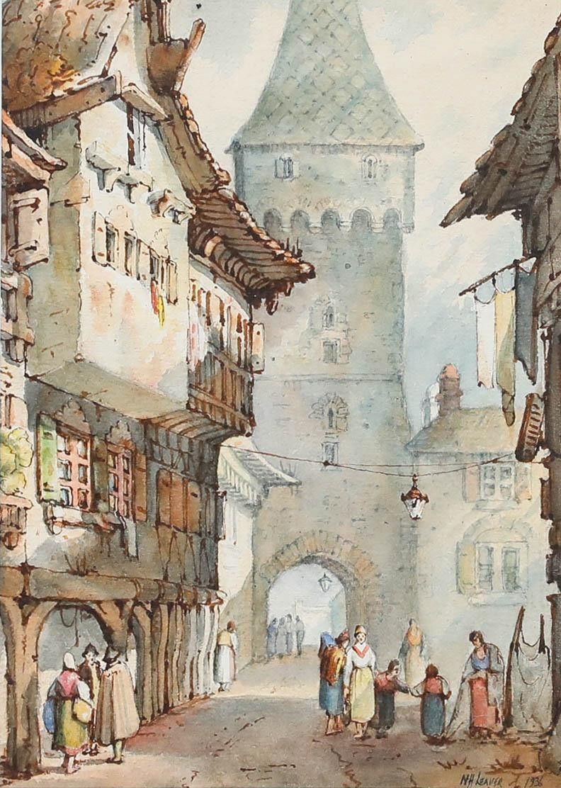 Noel Harry Leaver (1889 1951) Framed Watercolour, View Of The Tower photo furniture