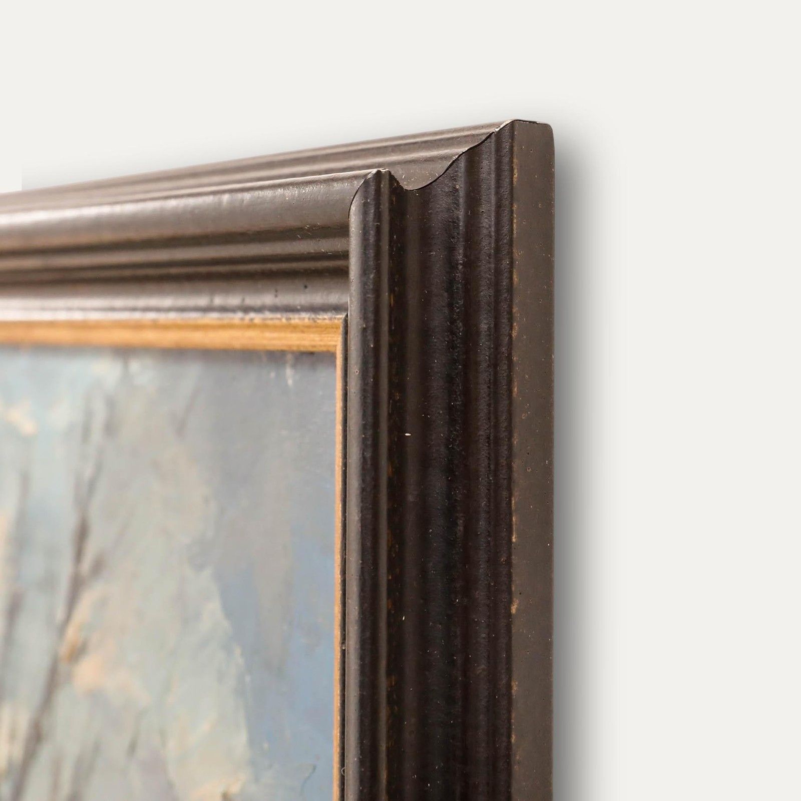 Framed Mid 20th Century Oil Banks Of The Loire photo 325.0