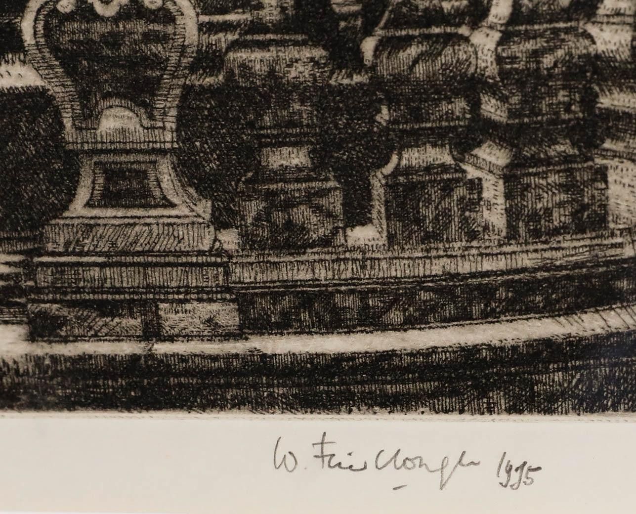 Wilfred Fairclough (1907 1996) 1995 Etching, The Concert photo 250.0