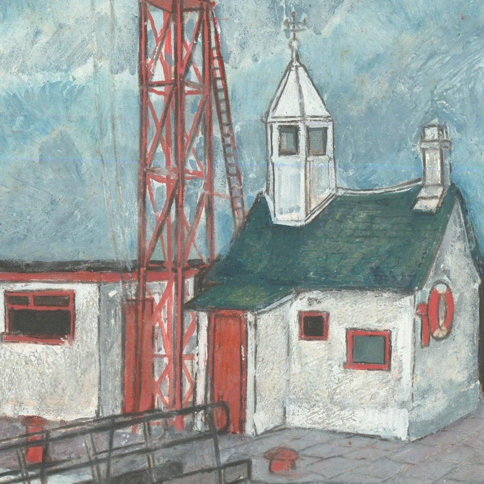 Dione Page (1936 2021) 20th Century Pastel, Canal Cottage photo for sale